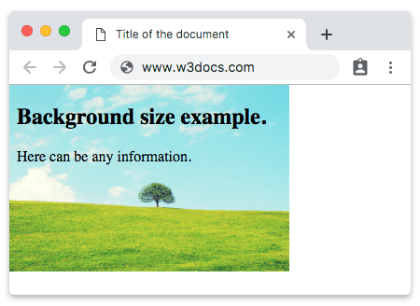 CSS background-size Eigenschaft