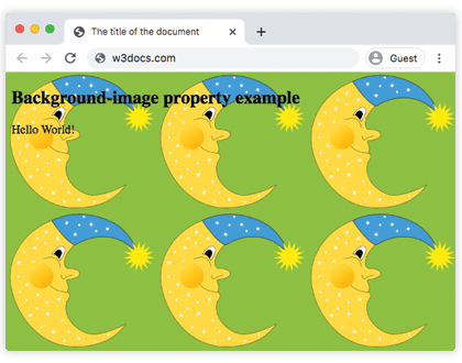 CSS background-image Eigenschaft