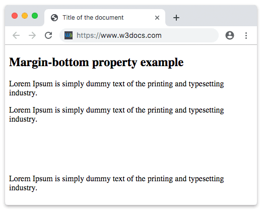 CSS margin-bottom Eigenschaft