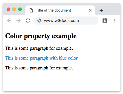 CSS color-Eigenschaft