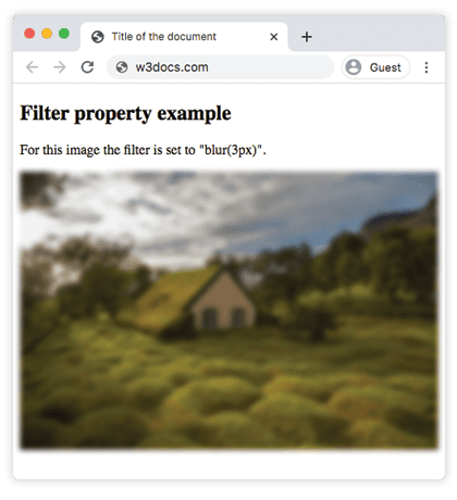 Ein Bild mit dem angewendeten CSS-Filter blur(3px)