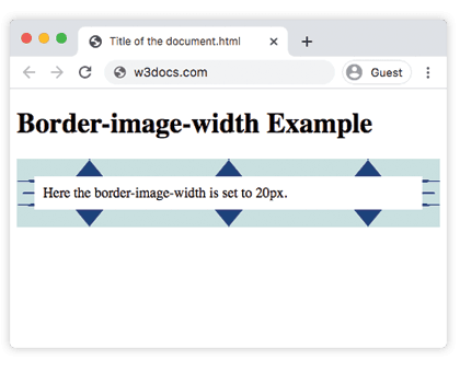 CSS border-image-width Eigenschaft