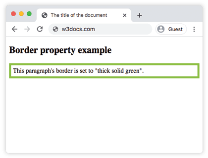 CSS border-Eigenschaft