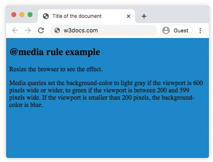 CSS @media mehrere Queries