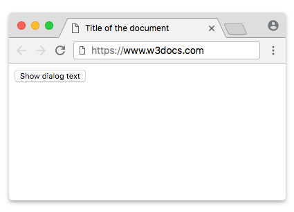 Beispiel für Dialog