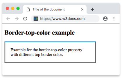 CSS border-top-color-Eigenschaft