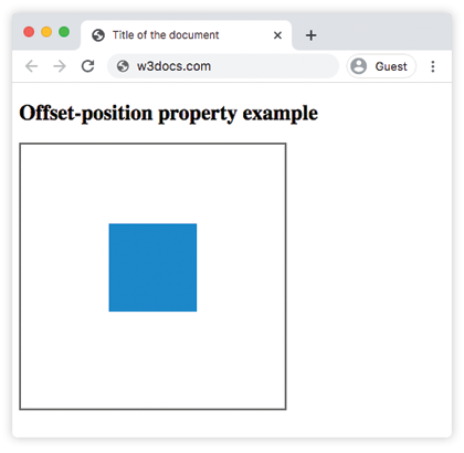 CSS offset-position values list