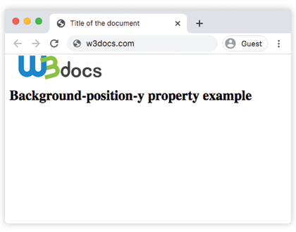 CSS background-position-y top