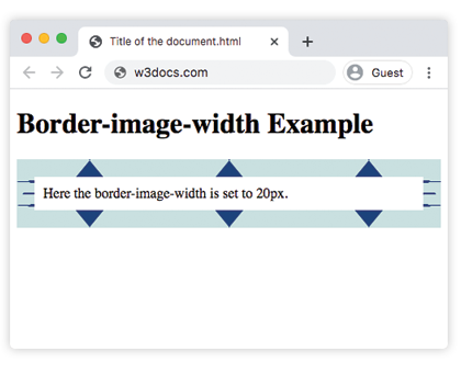 CSS border-image-width-Eigenschaft
