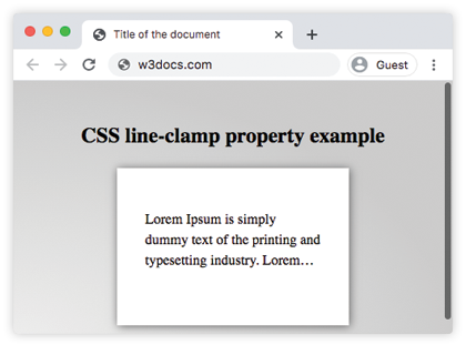 CSS line-clamp-Eigenschaft