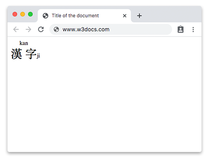 Beispiel für das HTMLrb-Tag