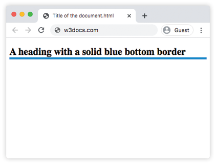 CSS border-bottom-color-Eigenschaft